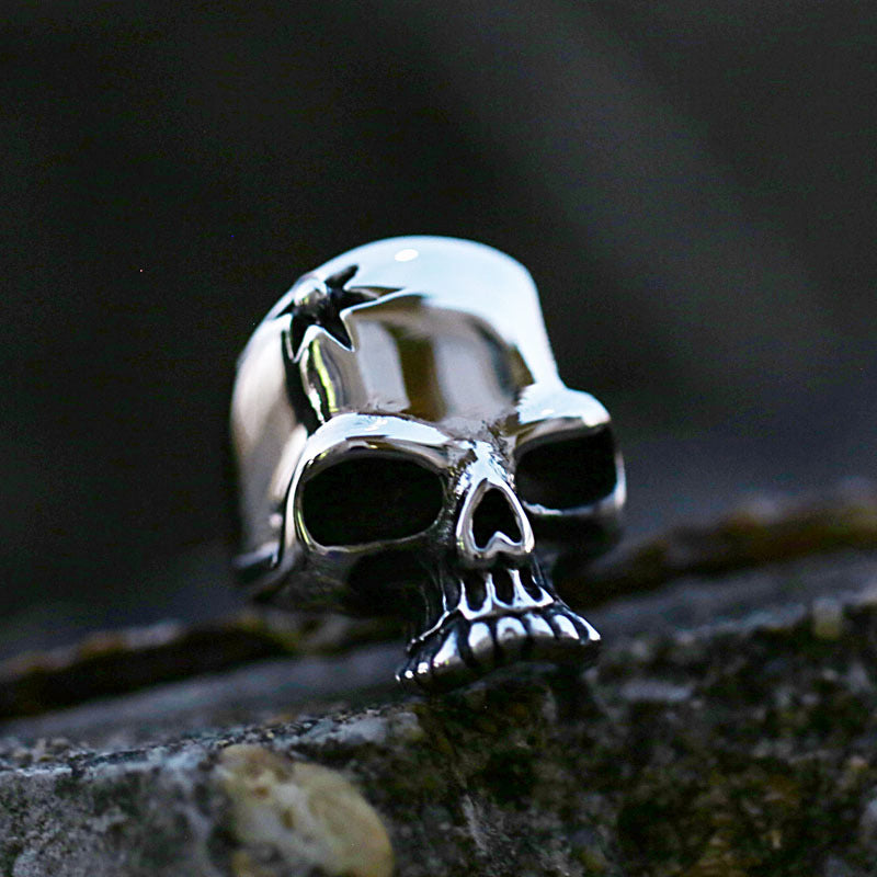 Hell's Gaze Skull Stainless Steel Ring