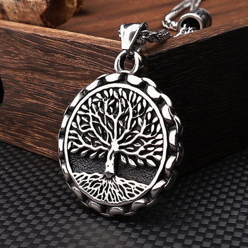WOLFHA JEWELRY Nordic Viking Tree of Life Pendant Necklace  1