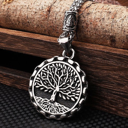 WOLFHA JEWELRY Nordic Viking Tree of Life Pendant Necklace 3