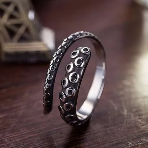 WOLFHA Octopus Tentacle Stainless Steel Ring 1