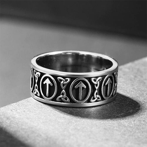 WOLFHA JEWELRY Odin Viking Rune Celtic Knot Ring 2