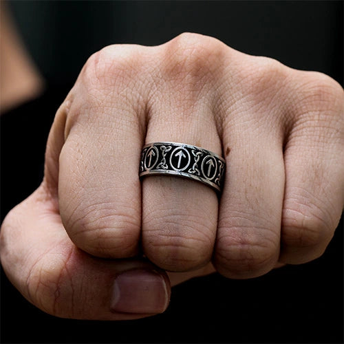 WOLFHA JEWELRY Odin Viking Rune Celtic Knot Ring 6