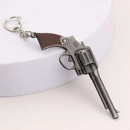 WOLFHA JEWELRY Revolver Gun Pistol Shaped Metal Keychain 8