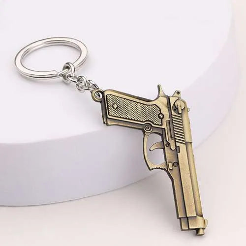 WOLFHA JEWELRY Revolver Gun Pistol Shaped Metal Keychain 7