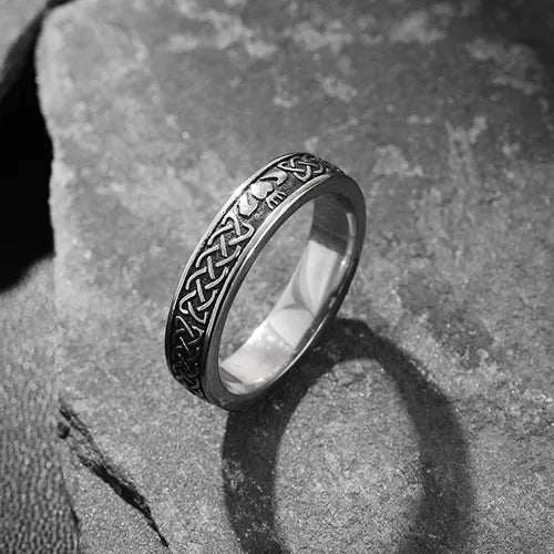 Viking Celtic Knot Couple Love Rings