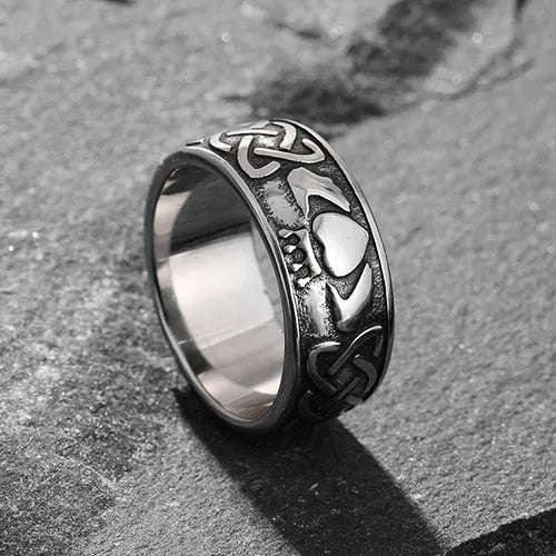 WOLFHA JEWELRY Viking Celtic Knot Couple Love Rings 6
