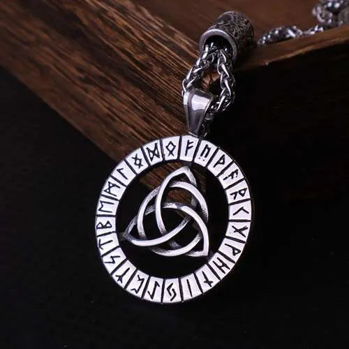 WOLFHA JEWELRY Viking Celtic Knot Rune Amulet Pendant Necklace 2