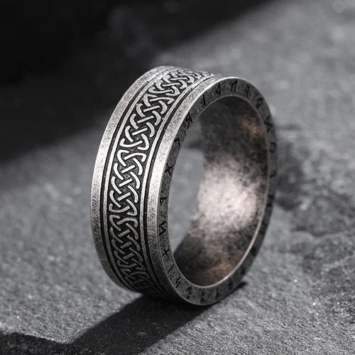 WOLFHA JEWELRY Viking Celtic Knot Rune Stainless Steel Rings 1