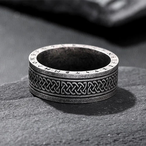WOLFHA JEWELRY Viking Celtic Knot Rune Stainless Steel Rings 5