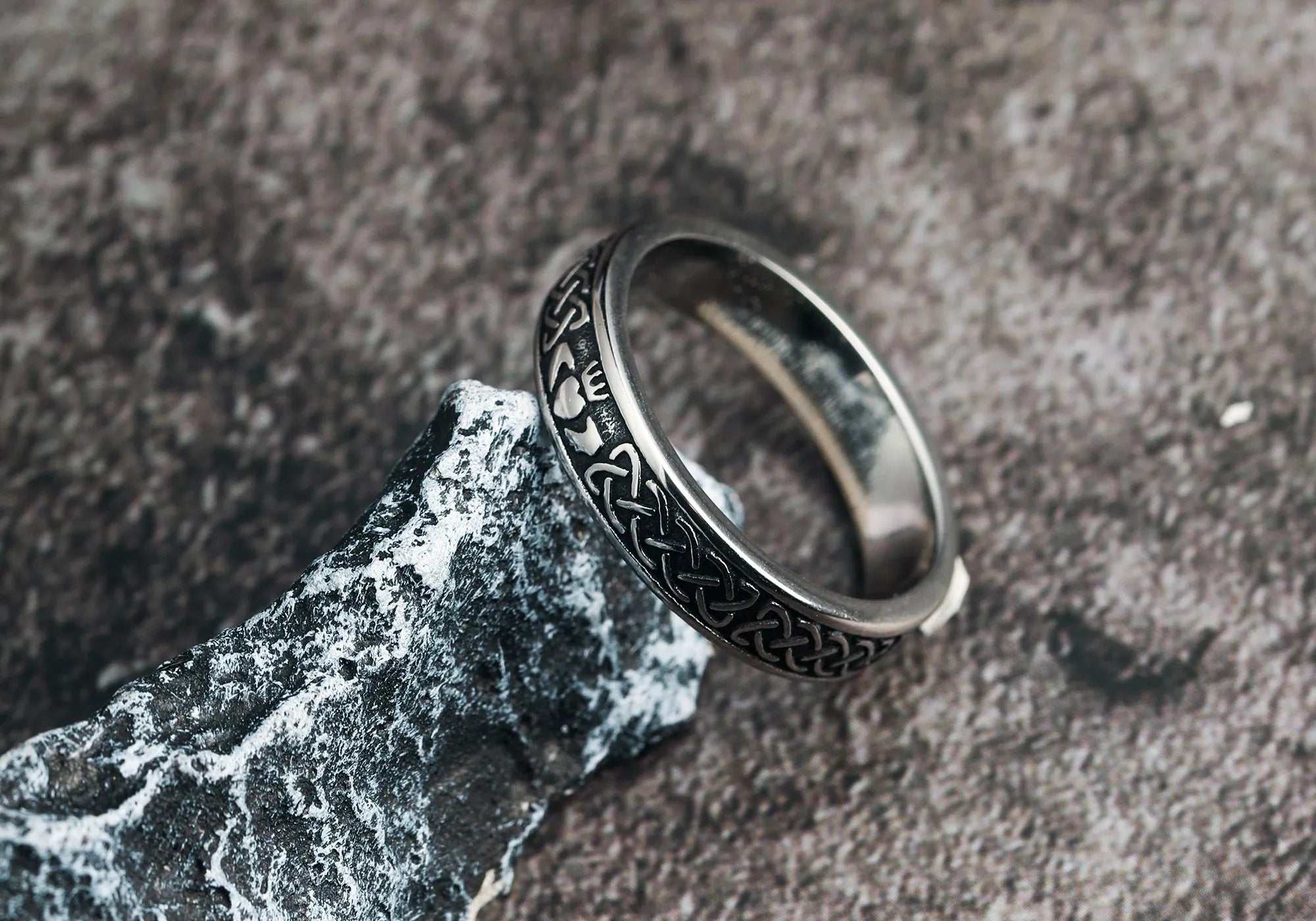 Viking Celtic Knot Couple Love Rings