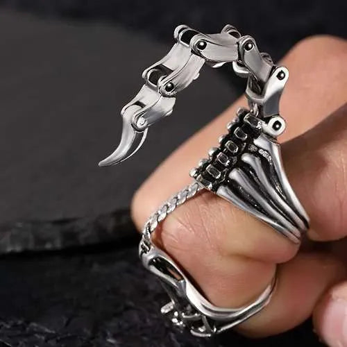 WOLFHA  JEWELRY RINGS Vintage Adjustable Scorpion Tail Ring 1