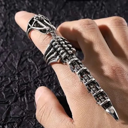 WOLFHA JEWELRY RINGS Vintage Adjustable Scorpion Tail Ring 2