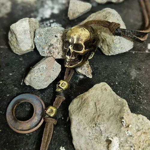 WOLFHA JEWELRY Vintage Multi-purpose Skull Pendant Keychain 1