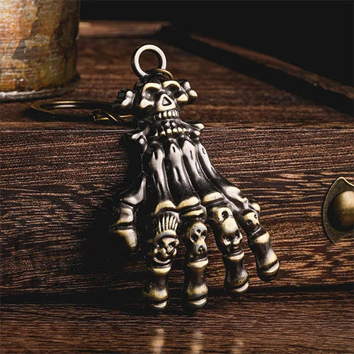WOLFHA JEWELRY Skull Ghost Head Skull Claw Hand Keychain 2