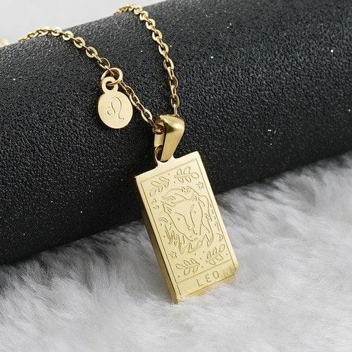 Wolfha Jewelry Fashion Gold Plated Twelve Constellations Women Pendant Necklaces 2