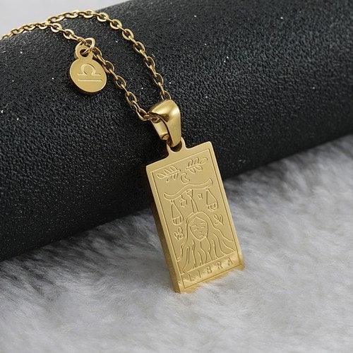 Wolfha Jewelry Fashion Gold Plated Twelve Constellations Women Pendant Necklaces 4