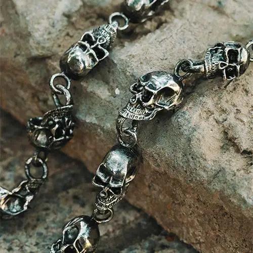 Wolfha Jewelry Punk Skull Pants Chain Keychain Wallet Chain Gothic Biker Fashion Accessories 2