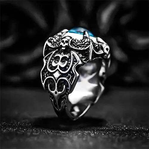 Wolfha Jewelry Greek Evil Eye Gothic Stainless Steel Ring 4