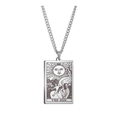 Wolfha Jewelry Major Arcana Tarot Stainless Steel Pendant Necklace 13