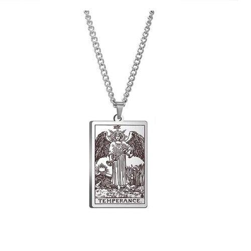 Wolfha Jewelry Major Arcana Tarot Stainless Steel Pendant Necklace 3