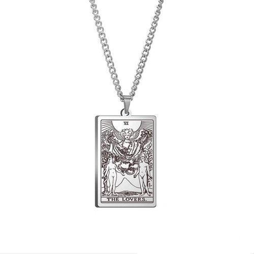 Wolfha Jewelry Major Arcana Tarot Stainless Steel Pendant Necklace 4