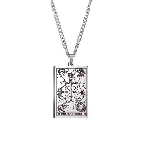 Wolfha Jewelry Major Arcana Tarot Stainless Steel Pendant Necklace 5