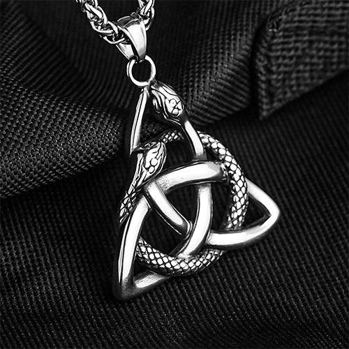 Wolfha Jewelry Nordic Trinity Celtic Knot with Knoop Snake Pendant 3