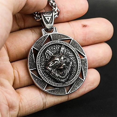 Wolfha Jewelry Norse Viking Wolf Head Vintage Celtic Wolf Totem Amulet Pendant 3