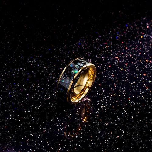 Wolfha Jewelry Ocean With Abalone Shell Titanium Steel Ring 5