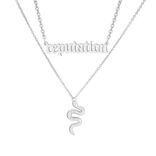 Wolfha Jewelry Reputation and Snake Necklace Double Pendant 8