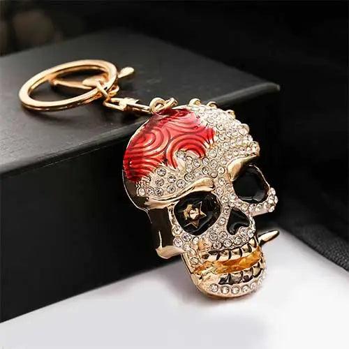 Wolfha Jewelry Skull Keychain with Creative Metal Crystal 5