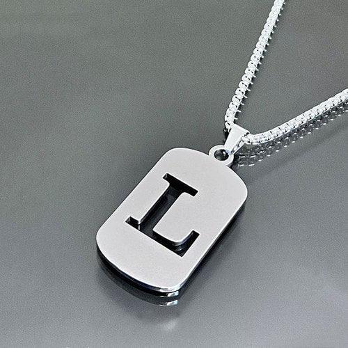Wolfha Jewelry Square English Letter Skeleton Pendant Necklace 12