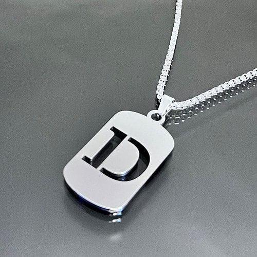 Wolfha Jewelry Square English Letter Skeleton Pendant Necklace 4