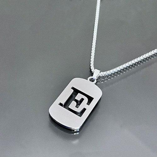 Wolfha Jewelry Square English Letter Skeleton Pendant Necklace 5