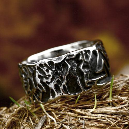 Wolfha Jewelry Valknut Stainless Steel Viking Ring 3