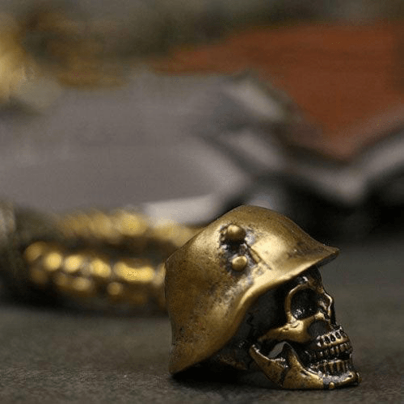 Wolfha jewelry Pure Copper Skull Pendant Vintage Black Lanyard 4