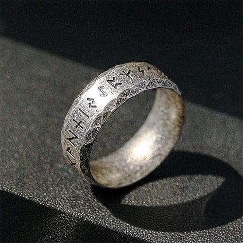 WOLFHA Vintage Viking Rune Stainless Steel Ring 5